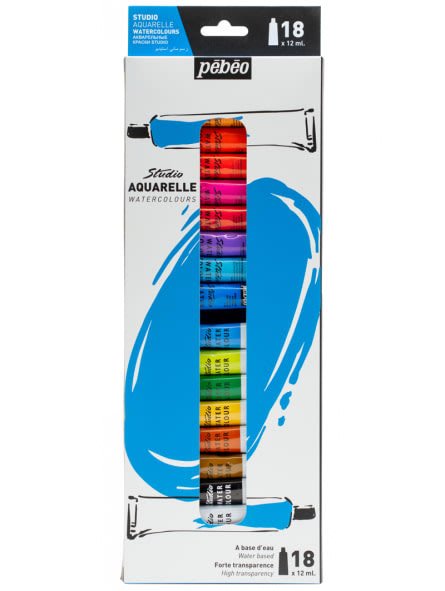 Acuarela Pebeo Studio Set Colores 12 colores