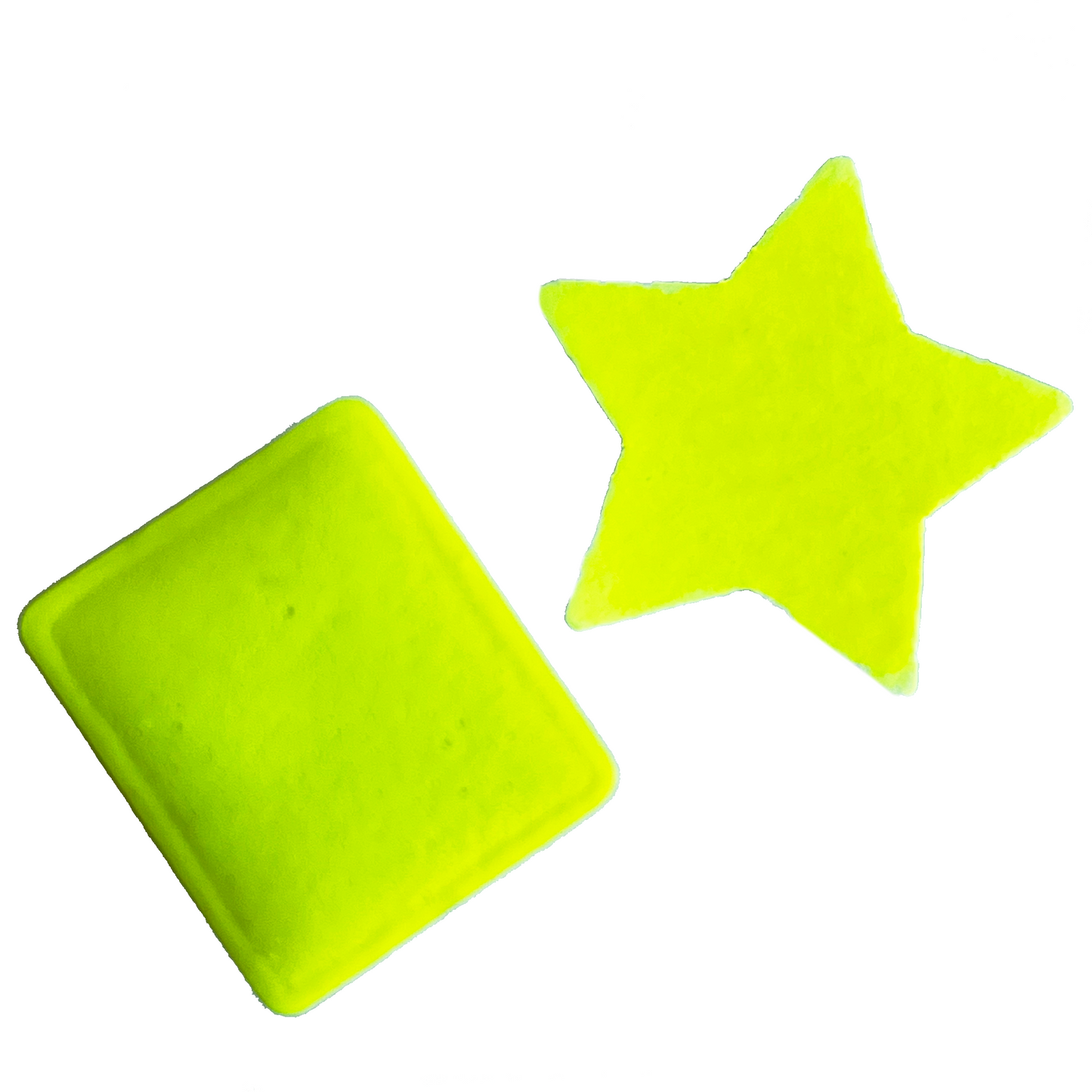 Pastilla de Acuarela Artesanal Amarillo Neón