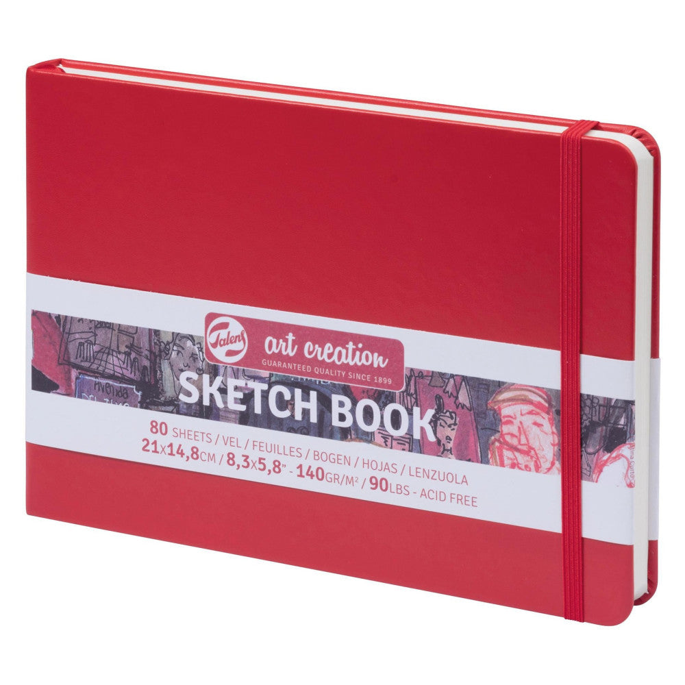 Libreta Sketchbook Art Creation Roja 140gr 80 Hojas 21x14,8 cm