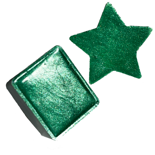 Esmeralda 💚 Acuarela metalizada