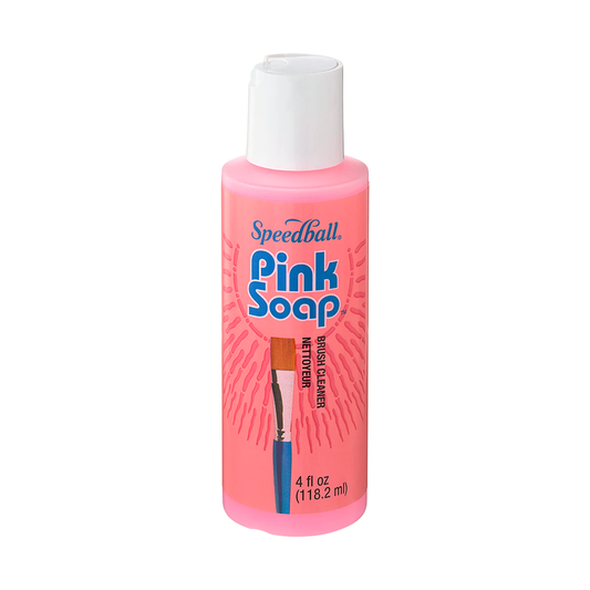 Speedball Pink Soap Limpiador Y Acondicionador De Pinceles (118.2 Ml)