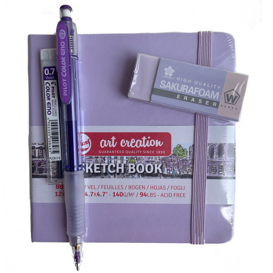 Set para Dibujo Morado