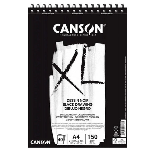 Croquera Dibujo Canson XL Negra 150gr